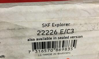 SKF 22226E/C3 Bearing